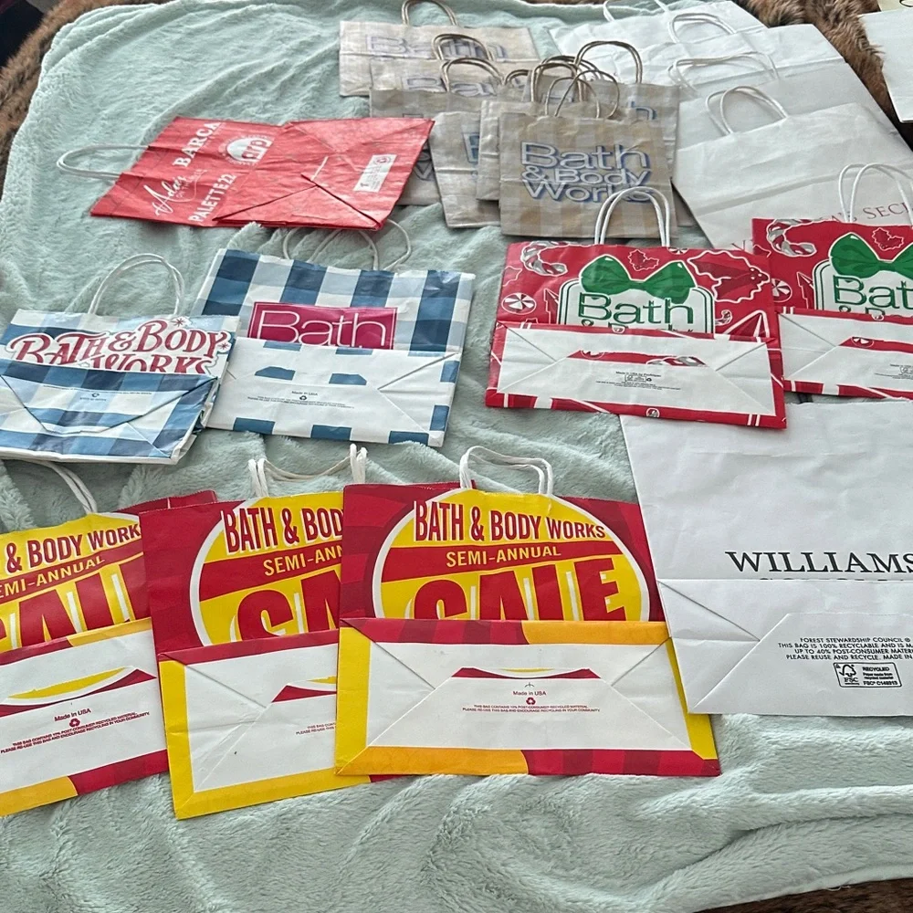 21 Assorted Empty Gift Bags